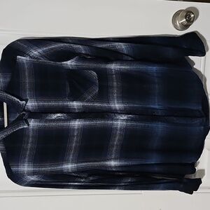 Plaid Button-Up Shirt